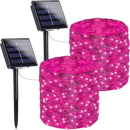 LED Solar Copper Wire Lamp Eight Function Light String - Mobyflex