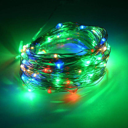 LED Solar Copper Wire Lamp Eight Function Light String - Mobyflex