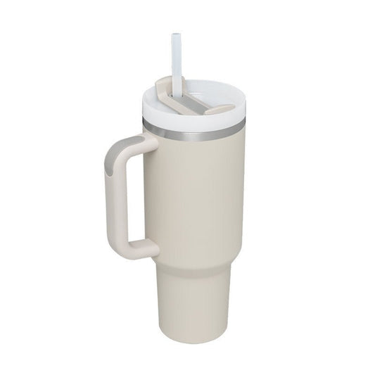 40 Oz Insulated Tumbler with Handle & Straw - Mobyflex