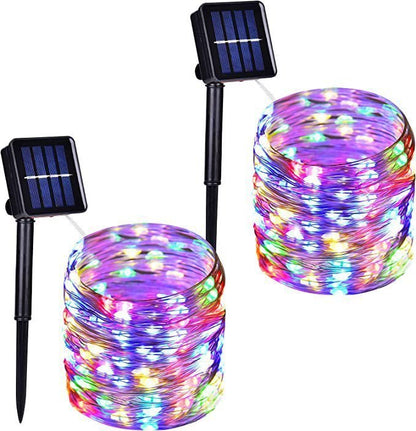 LED Solar Copper Wire Lamp Eight Function Light String - Mobyflex