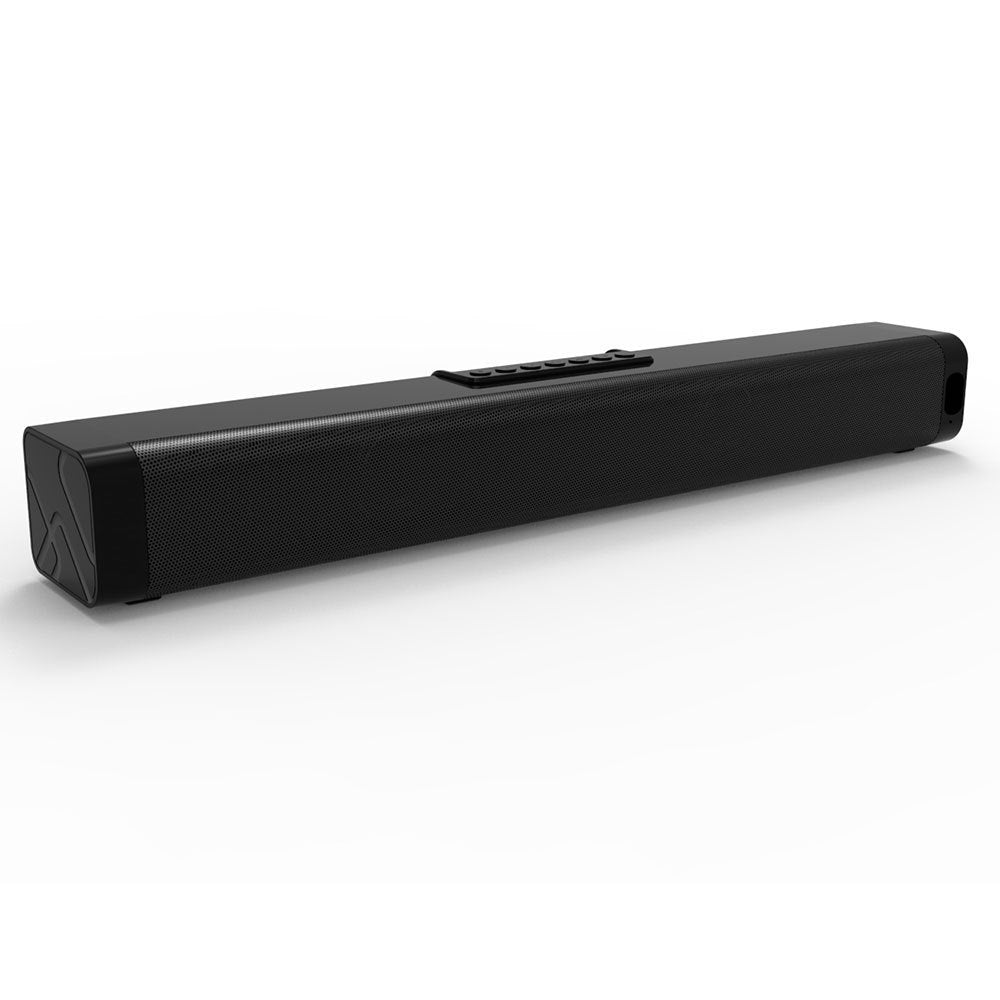 RGB Gaming Soundbar - 20W Stereo Bass USB Optical PC Speakers - Mobyflex