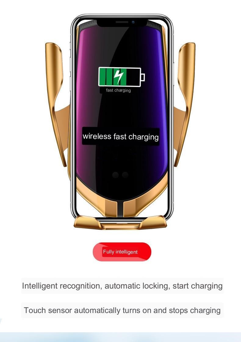 10W Car Wireless Charger & Phone Holder S5 - Mobyflex