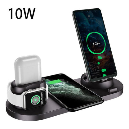 6-in-1 Wireless Charger for iPhone & Devices - Mobyflex