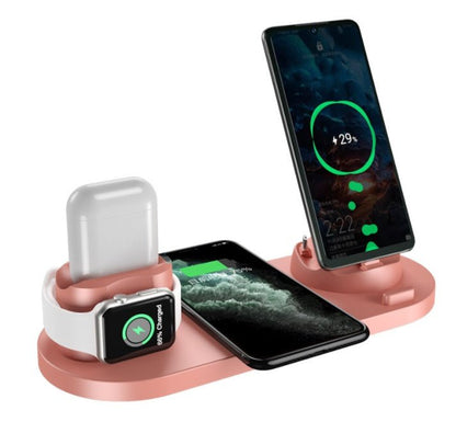 6-in-1 Wireless Charger for iPhone & Devices - Mobyflex