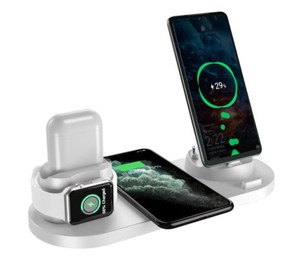 6-in-1 Wireless Charger for iPhone & Devices - Mobyflex