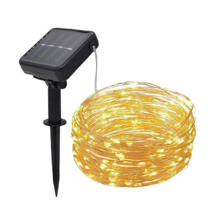 LED Solar Copper Wire Lamp Eight Function Light String - Mobyflex