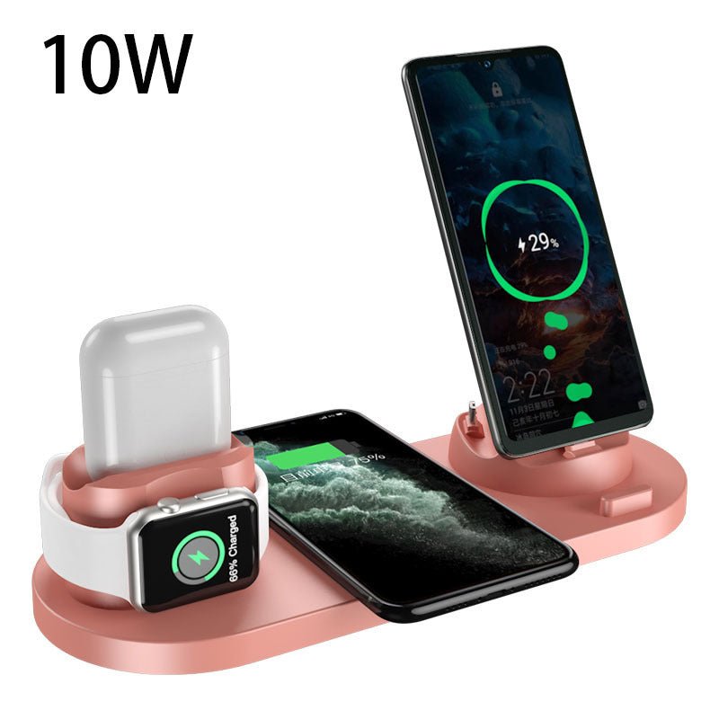 6-in-1 Wireless Charger for iPhone & Devices - Mobyflex