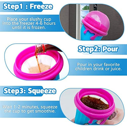 500ml Quick-Freeze Slushy Maker Cup – DIY Smoothies & Juices