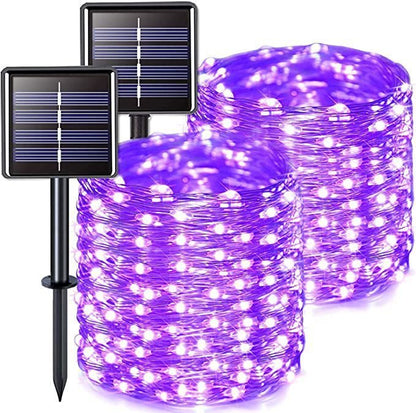 LED Solar Copper Wire Lamp Eight Function Light String - Mobyflex